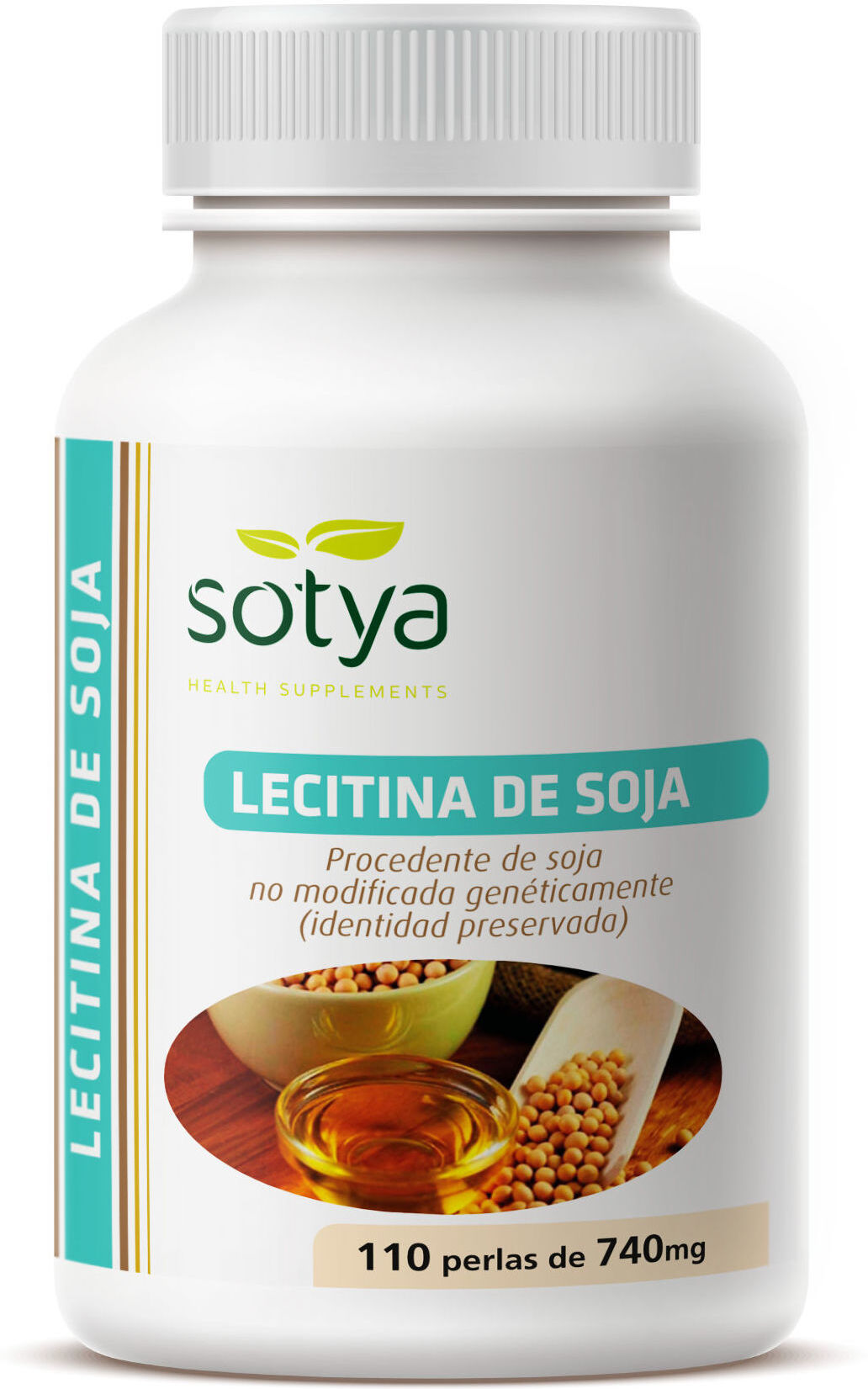 Sotya Soy Lecithin 740 mg Pearls 110 Capsules