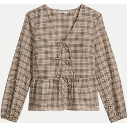 Karobluse mit Schleife Mehrfarbig S