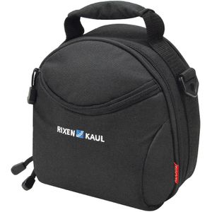 Rixen&Kaul Fahrrad-Lenkertasche Smile, schwarz, 3,5 l, mit Regenschutz und KLICKfix-Halterung
