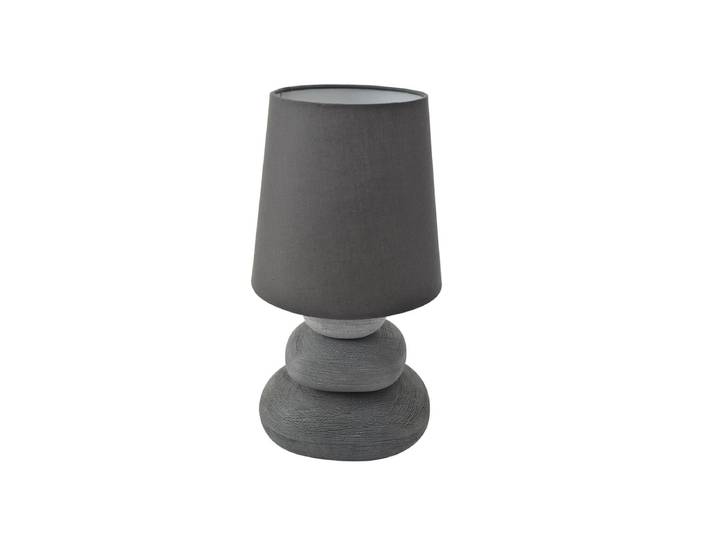 Näve Stoney Tischleuchte Keramik Dunkelgrau 31 cm