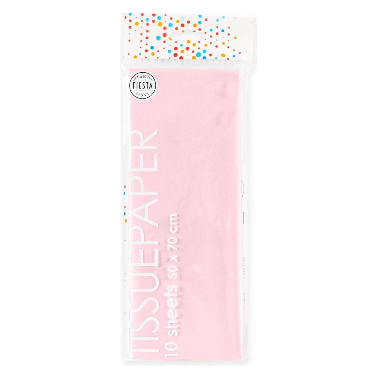 Globos Europe Seidenpapier 10 Blatt Babyrosa, 50x70cm (40 g/m²) (GN6392)