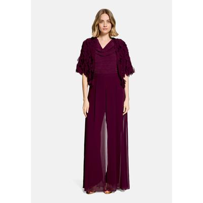 Jackenblazer VERA MONT "Damen gerader Schnitt", Damen, Gr. 48, strong aubergine, Obermaterial: 100% Polyester. Futter: 100% Polyester, gerade normal, Blazer