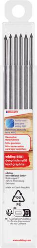Edding Baumarker Graphit 6er-Pack 4-8881-6-112 Ersatzspitze Schwarz 1 Set