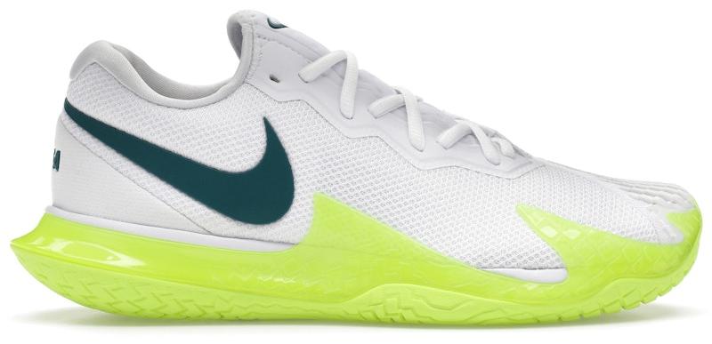 Nike Court Zoom Vapor Cage 4 Rafa White Volt Geode Teal - EU 48.5