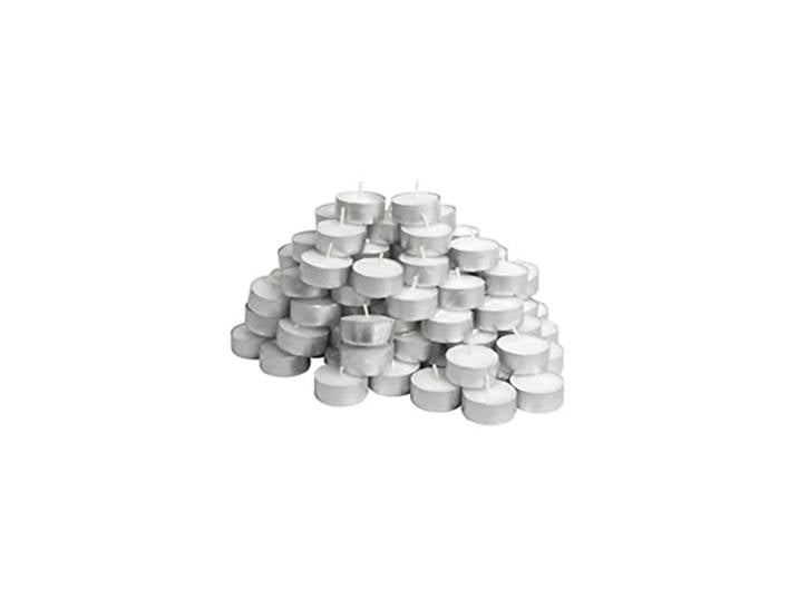 Ikea GLIMMA Lot de 100 bougies chauffe-plat Blanc 4 h