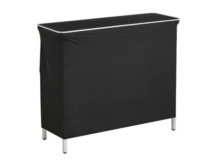 Cadre en aluminium table de bar pliante avec 2 étagères pour fête événement et salon professionnel
