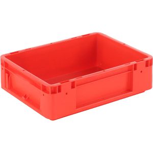Alpha-Paletten Eurobox Silverline, rot, 10 Liter, geschlossene Griffe, 40 x 30 x 12cm