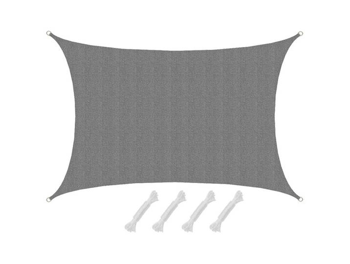 SONNENSEGEL Luftdurchlässig 600/400 cm Grau