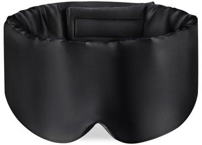 Uplifted Finds Silk Sleep Mask With Adjustable Fit 100 Percent Mulberry Silk Eye Cover For Wrinkle Prevention And Better Sleep black