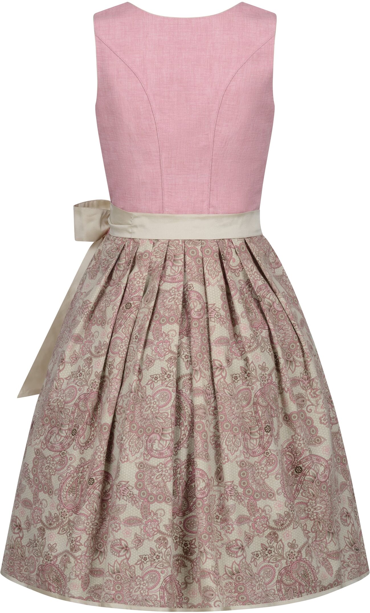 Dirndl NÜBLER "Dirndl midi Gina", Damen, Gr. 34, EURO, rosa, Obermaterial: 100% Polyester PES., Kleider Dirndl