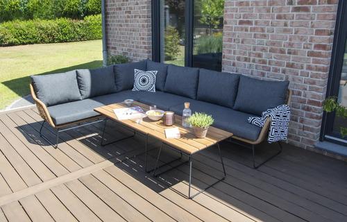 Gartenmöbelset Loungeset bellavista - Home&Garden 5 -Sitzer Holz Stahl anthrazit