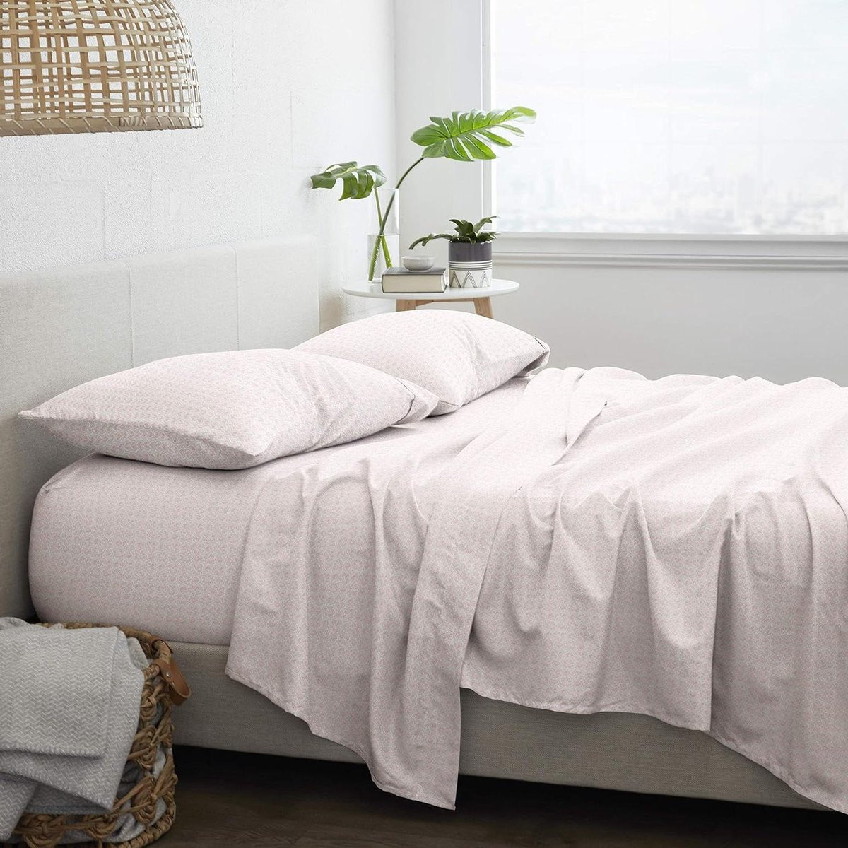 Roze Dekbedovertrekset Queen Size - Dubbelgeborsteld Beddengoed voor Volwassenen