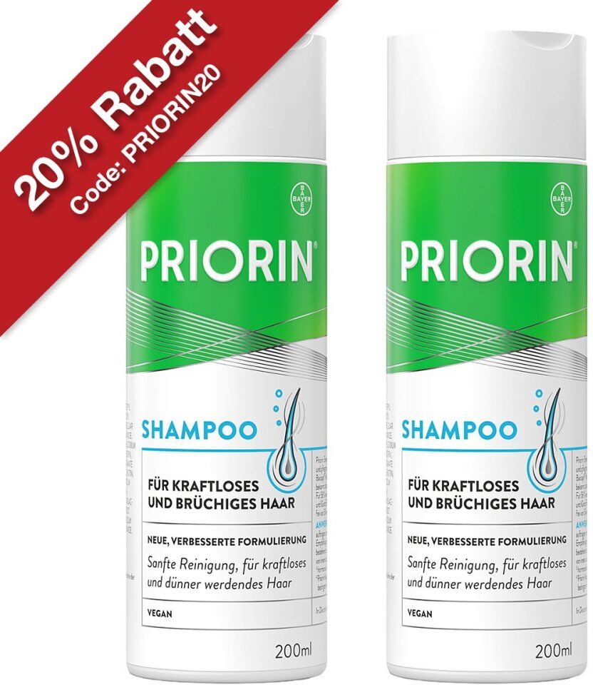 Priorin Shampoo - ergänzende Pflege für kraftloses Haar 2x200ml