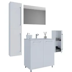Badezimmer Gilos 5-tlg. Weiß