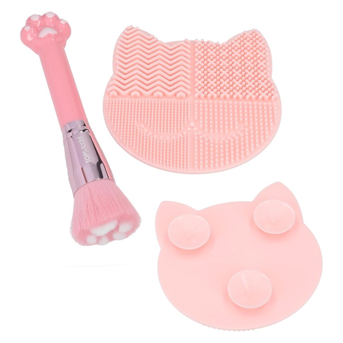 Magni Depesche TOPModel Pflege Set BEAUTY and ME Make-Up Pinsel und Reinigungsmatte 2,6x13,1x16,6cm (Set) (0413253)