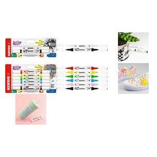 Kores Kreative doppelseitige Acrylmarker, 6 Stück (6x) (M23061)