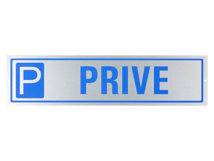 Symbol Schild Privat Steelox 40 × 10 cm