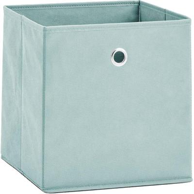 Aufbewahrungsbox ZELLER PRESENT, grün, B:28cm H:28cm T:28cm, Vlies, Aufbewahrungsboxen, Aufbewahrungsbox, faltbar und schnell verstaut