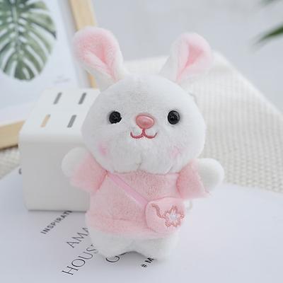 Mini-Plüschhasen-Schlüsselanhänger als Ostergeschenk, niedliche Plüschhasen-Rucksackanhänger mit Tasche, Mitgebsel für Kindergeburtstage, Preise für die Ostereiersuche, Belohnungen im Klassenzimmer,
