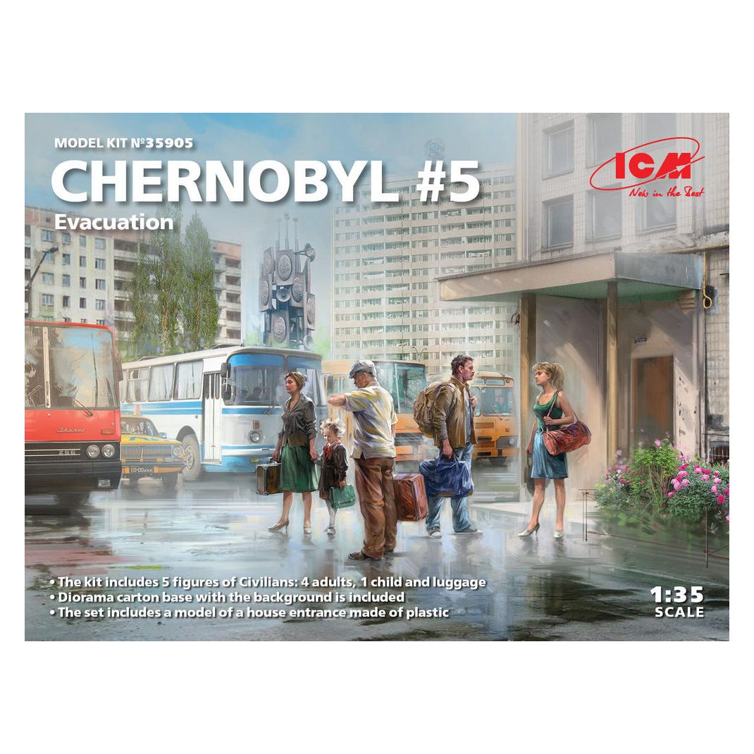 ICM Chernobyl#5. Extraction (4 adults, 1 child and luggage) (100% new molds) (35905)