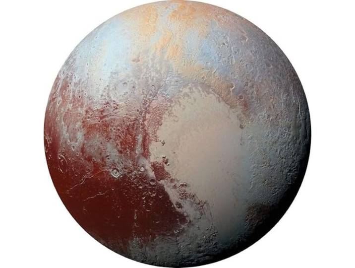 Komar DOT runde und selbstklebende Vlies Fototapete Pluto - Ø Durchmesser 125 cm - 1 Stück - Tapete, Dekoration, Wandtapete, Wandbild, Wandbelag, Designtapete - D1-021