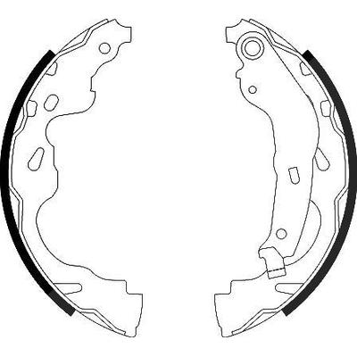 Hella Bremsbackensatz [Hersteller-Nr. 8DB355002-891] für Citroën, Peugeot, Suzuki, Toyota, Vauxhall, Opel, German E Cars, Geely
