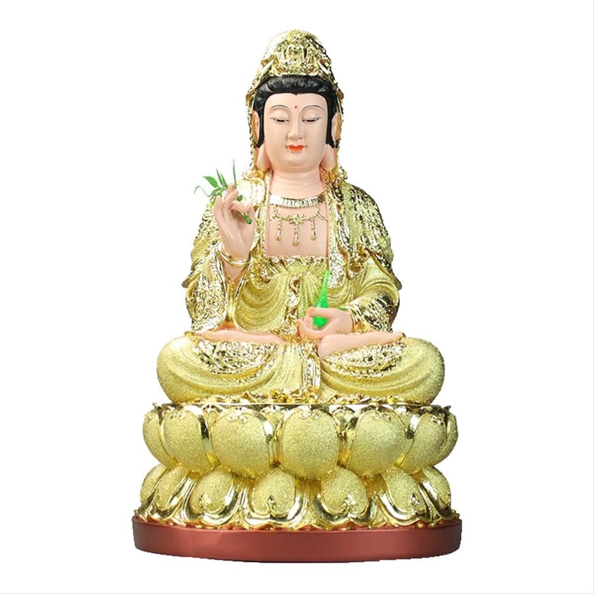 Handgemaakt Boeddhabeeld Decoratie Zuid-Chinees - Goud - Hoogte: 30 cm
