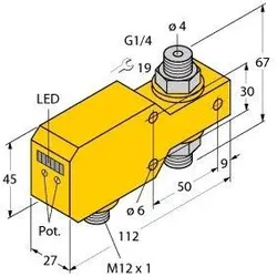 Turck Inline-Sensor FCI-D04A4P-LIX-H1141