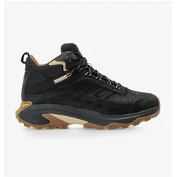 Merrell, Herren, Wanderschuhe, Buty turystyczne Moab Speed 2 LTR Mid WP - black (46), Schwarz