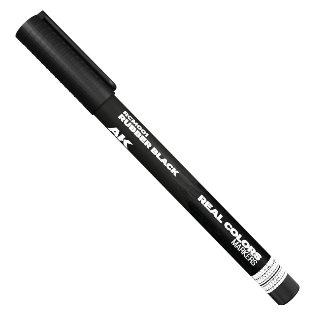 AK Interactive Real Colors Marker Rubber Black (1x) (RCM001)