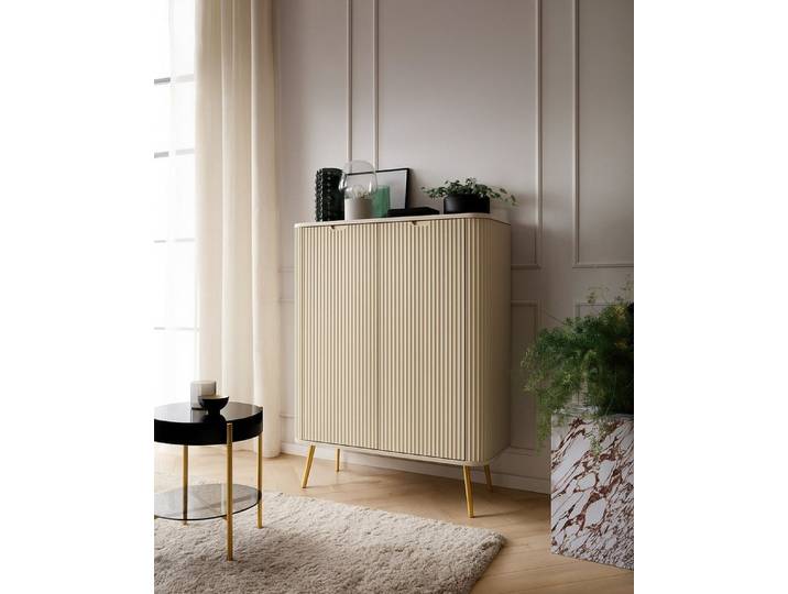 MOEBLO Kommode Hosta (Kommode Schlafzimmer Komodenschrank Highboard, Sideboard Wohnzimmer), 103x129x39