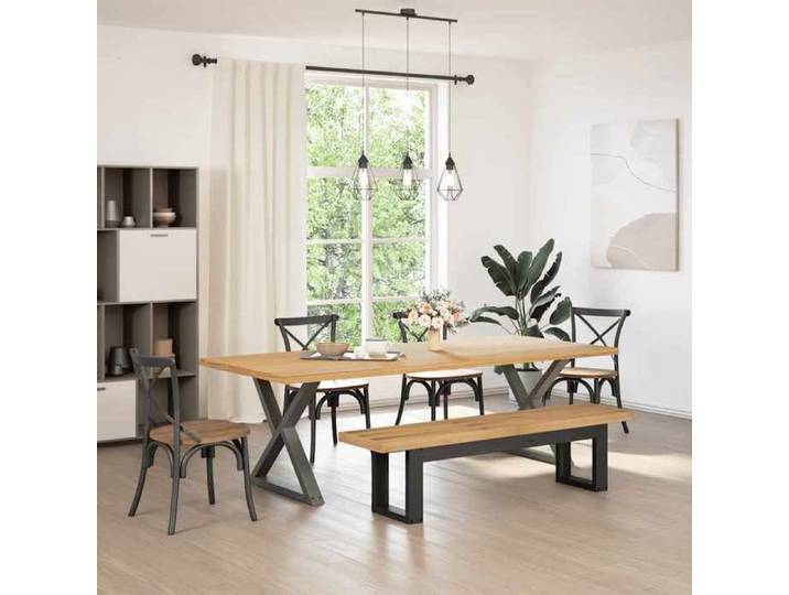 Banc-Banc de cuisine - à manger NOAIN pieds en forme de U 180x40x45 cm massif pin ZLH 159672466