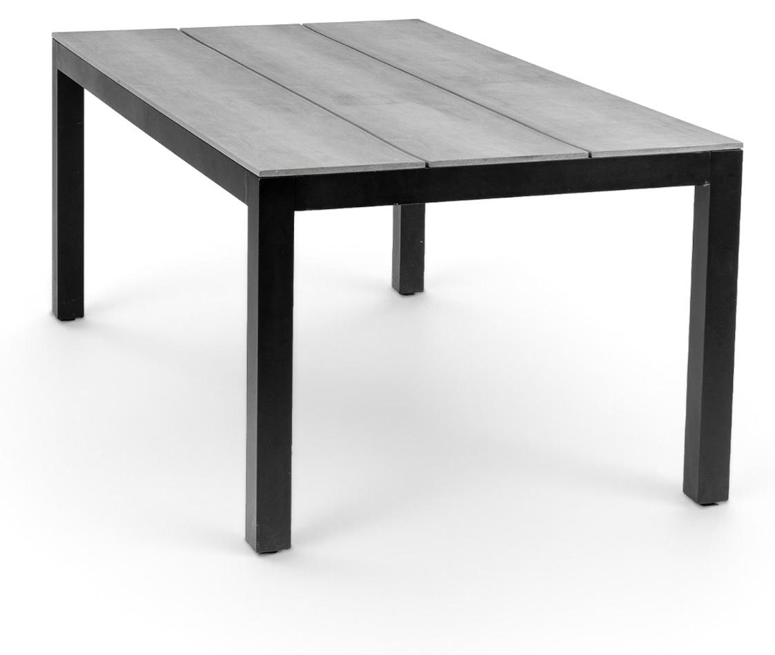 Gartentisch Limasol 180 x 100 cm | Polywood & Aluminium | Grau