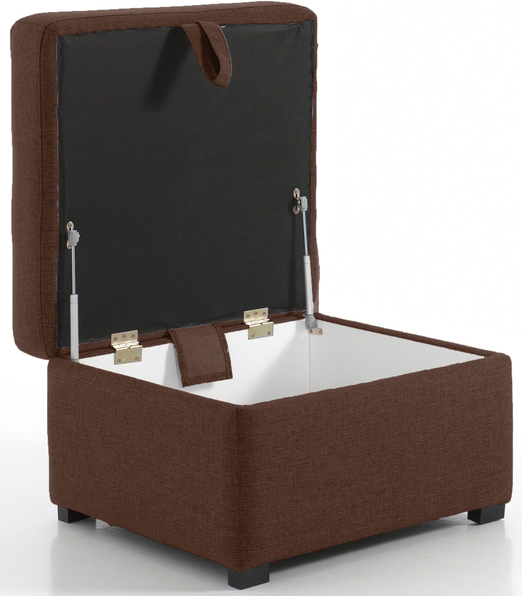 convertiblecenter Pouf carré, Chocolat