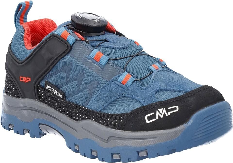 Outdoorschuh CMP "KIDS KIRUNA LOW FITGO TREKKING SHOES WP", Kinder, Gr. 29, Synthetik, blau (pacific), Leder, Synthetik, Schuhe Outdoorschuh, wasserdicht pacific 29, Synthetik