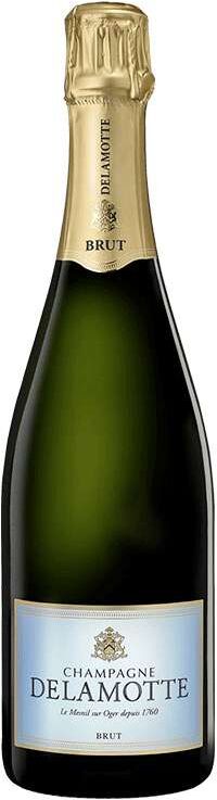 Champagne Delamotte Brut 37,5 cl - Elegante espumoso francés con graduación de 12,00