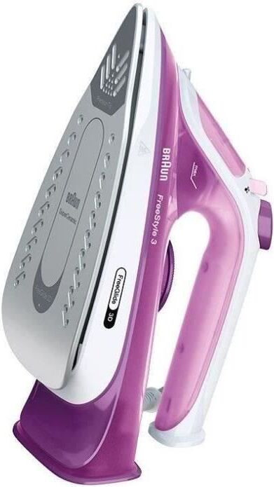 Braun Freestyle 3 Stoomstrijkijzer FI3124PU, 2400 W, Roze/Wit