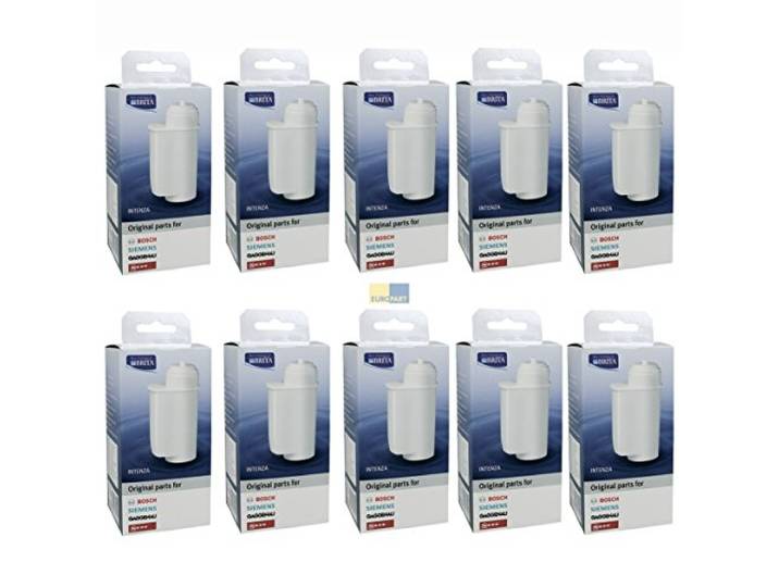 Bosch Siemens 575491 00575491 SET ORIGINAL 10x TCZ7003 TZ70003 Wasserfilter Brita Intenza Steckanschluss z.T. EQ.5 EQ.6 EQ.7 EQ.8 Kaffeeautomat Kaffeevollautomat Kaffeemaschine auch Gaggenau Neff