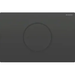 Geberit Sigma10 WC-Strg. rund, elek.Sp., Netz autom/bl, schwarz glzd /schwarz ma...