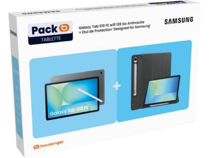 Samsung - Tablette Android Pack Galaxy Tab S10fe / Etui