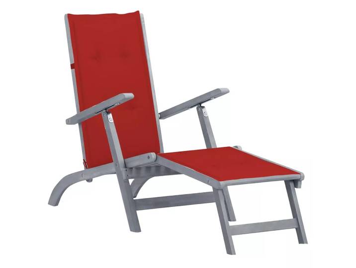 VidaXL - Liegestuhl akazienholz, One Size, Grau