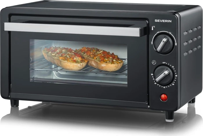 Severin TO 2062 Toastofen (9 l Innenraum, 900 Watt, Timer, inkl. Grillrost & Backblech) (TO 2062)