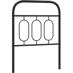 vidaXL Kopfteil Metall Schwarz 75 cm