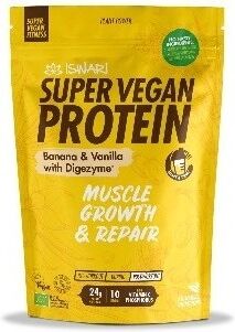 Iswari Super Vegan Protein Plátano y Vainilla con Digezyme 400 gr