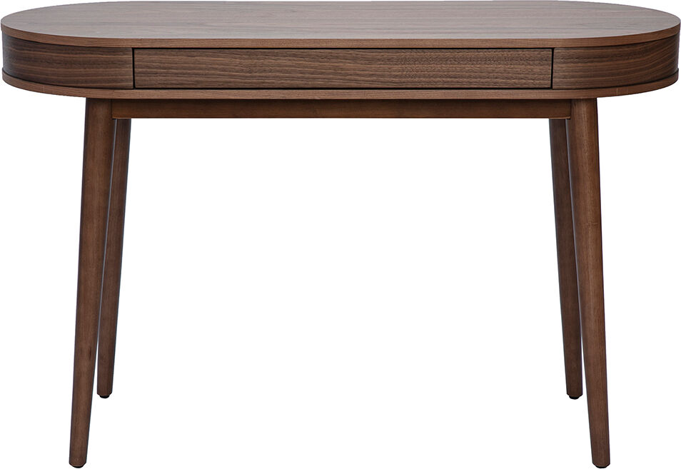 Miliboo Schreibtisch mit Schublade in dunklem Holz L120 cm JUDITH