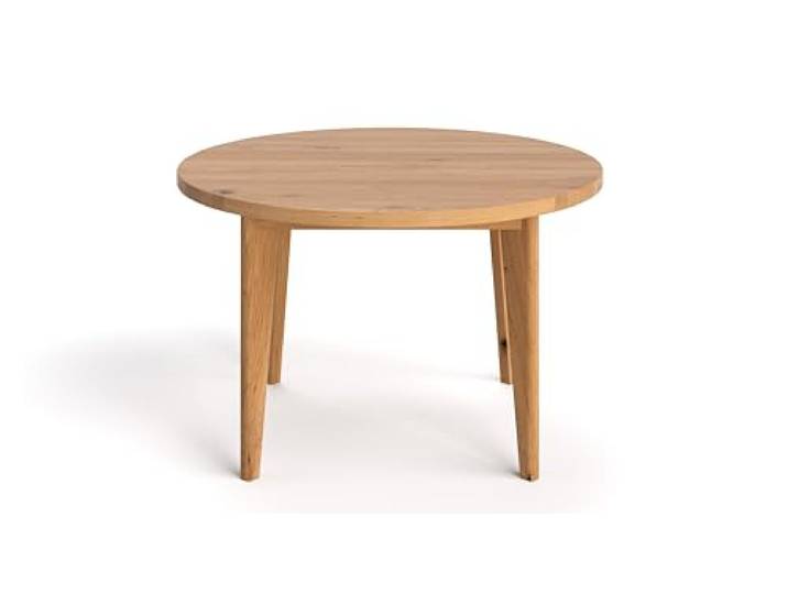 Danzz Runder Tisch Luna aus massiver Eiche, klassischer runder Tisch 110 cm