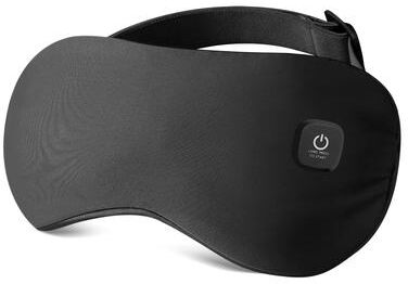 Youfap Market Hot Compress Sleeping Mask For Eye Relief, 3 Heat Levels, USB Light Blocking black