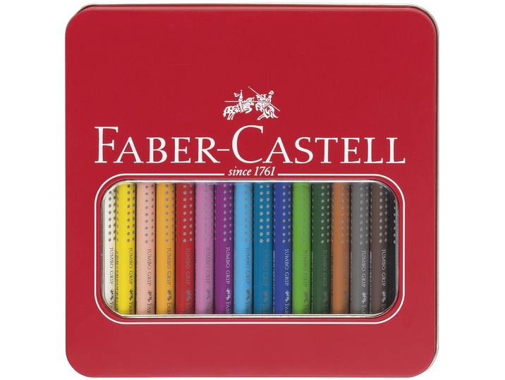 Faber Castell Faber-Castell Farbstift Jumbo Grip (Mehrfarbig, 16 Stück)