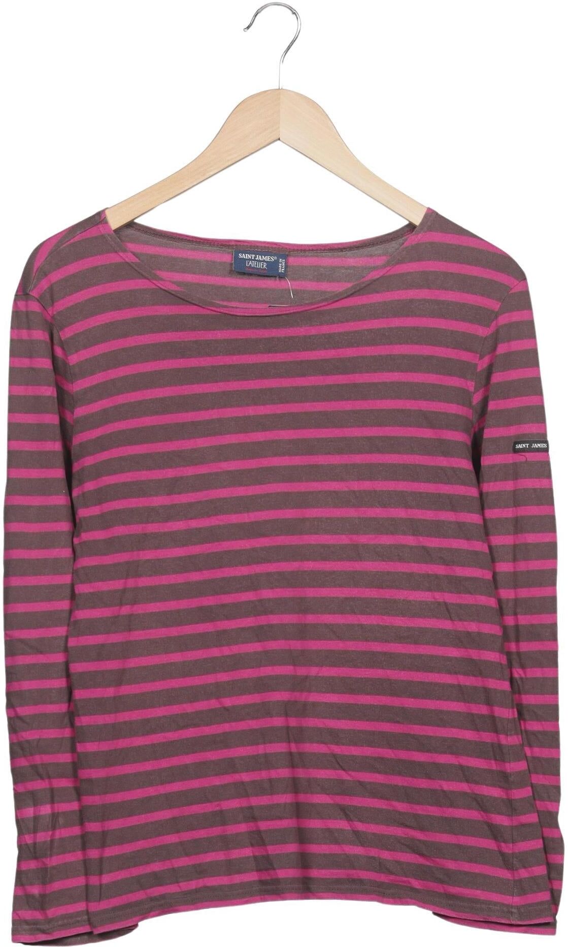 Saint James Herren Langarmshirt, Mehrfarbig, Gr. XS, Baumwolle - Second Hand