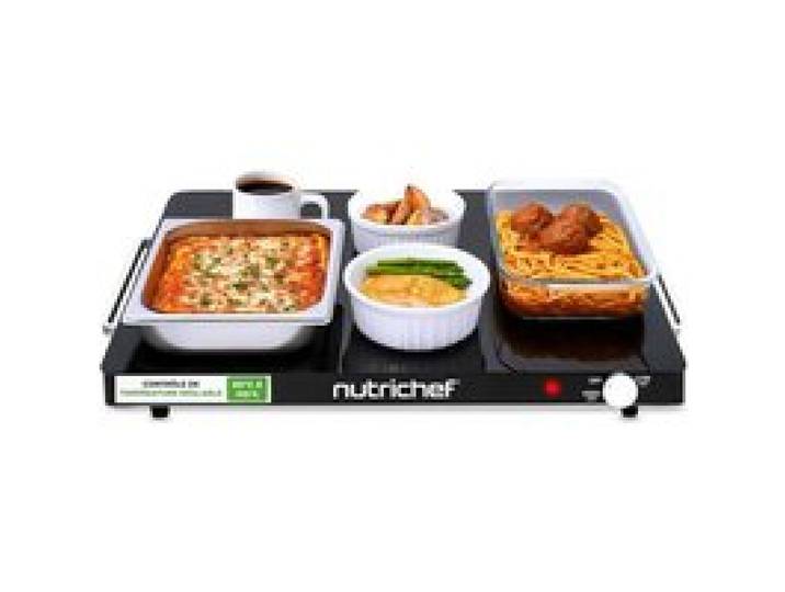 Plaque Chauffante Électrique 54×42Cm – Température Réglable 60 À 110°C Surface Antiadhésive Chauffe-Plats Pour Buffet[AA376]